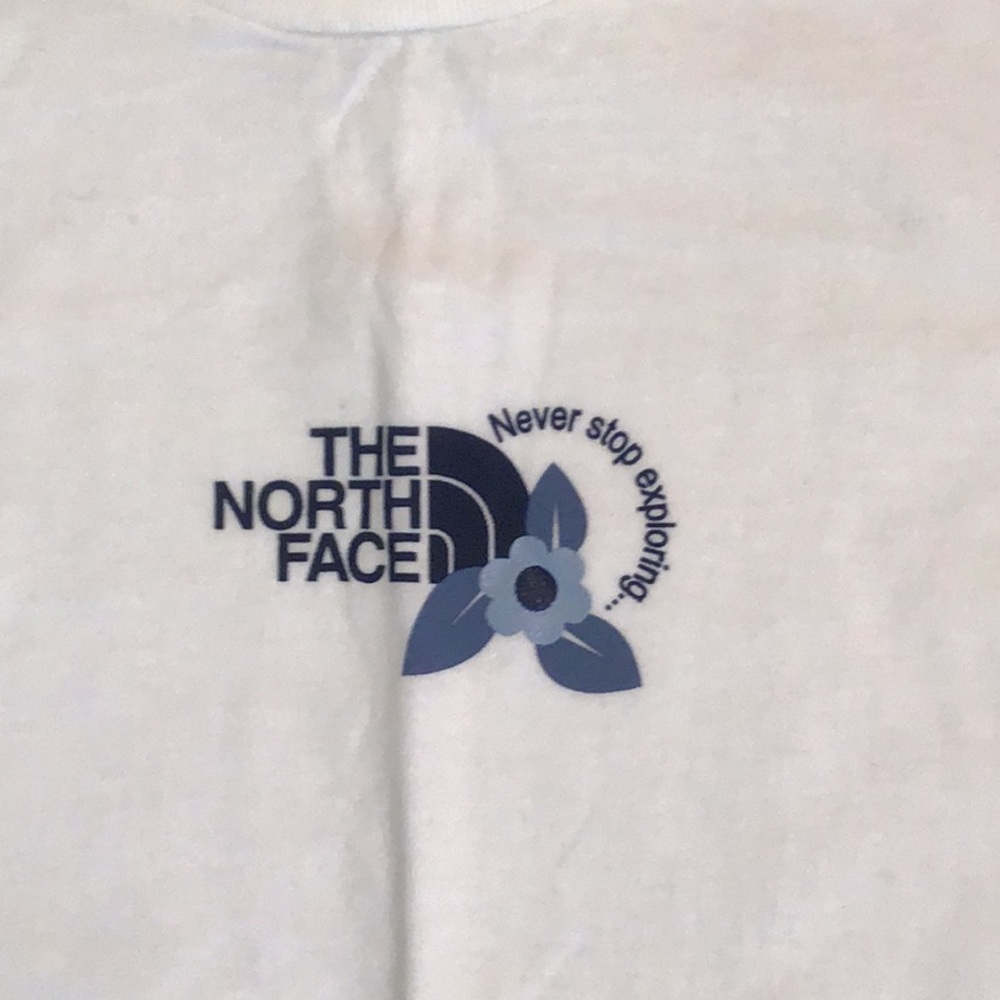 Women The North Face small T-shirt white